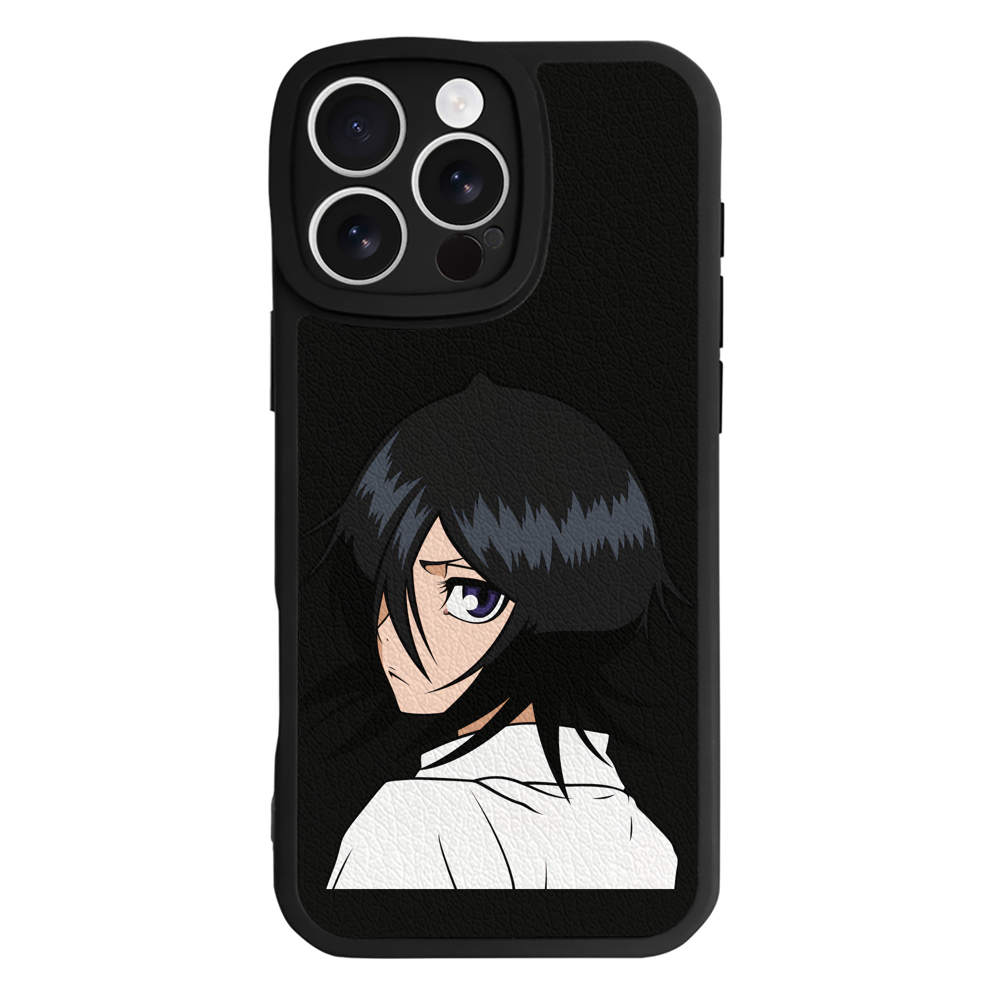 （画像用） ブリーチ 朽木ルキア BLEACH Kuchiki Rukia 【iPhone 16シリーズ対応】シリコンスマホケース（レザー調） 材質：シリコン